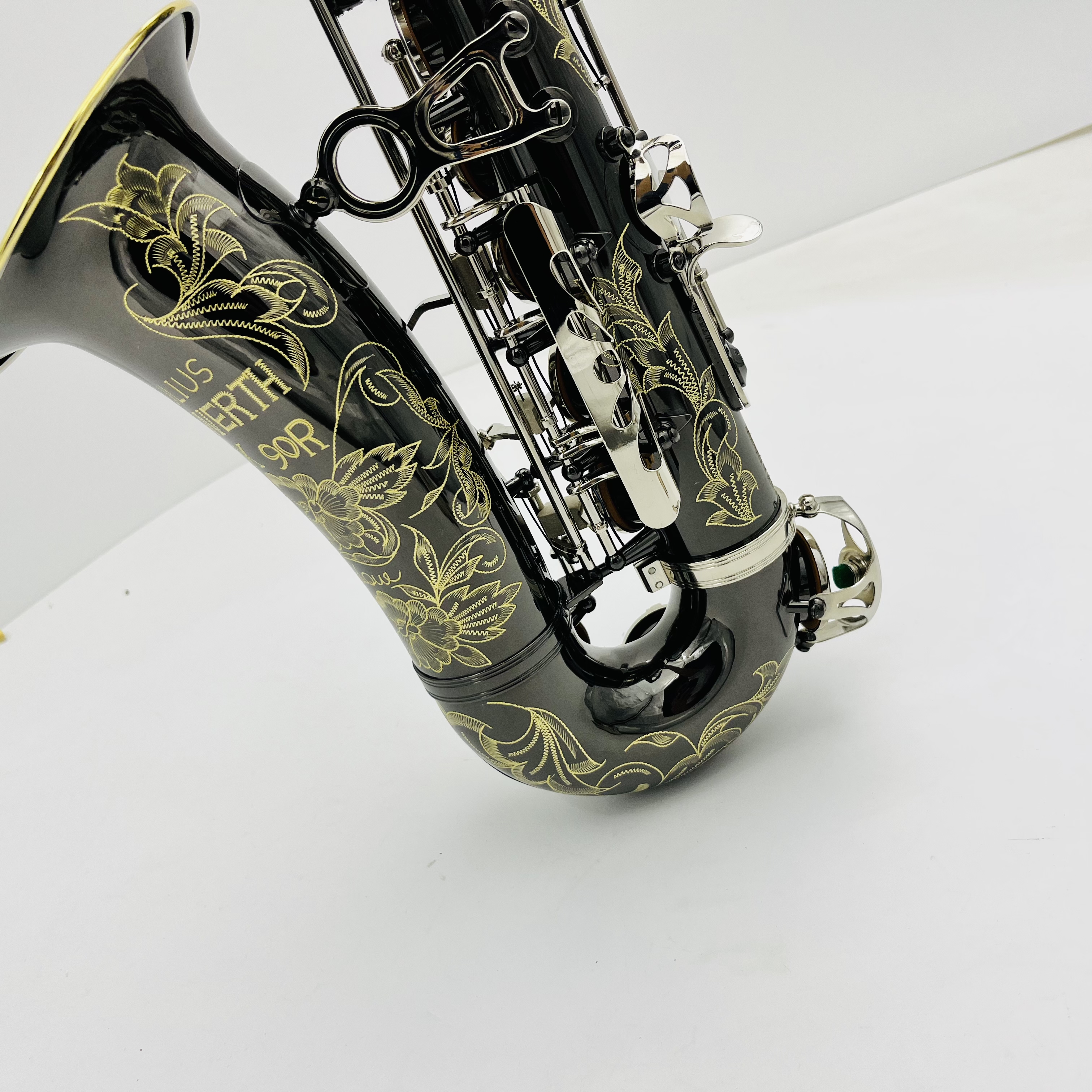 Julius Keilwerth SX90R Alto Saxophone Eb Tune Black Nickel Plated Engraved Professional Woodwind With Case Sax Mouthpiece