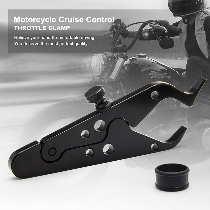 Cruise Control Wrist Hand Grip Lock Clamp with Silicone Ring Protect Motorcycle Accessories Motorcycle Throttle Assist Universal