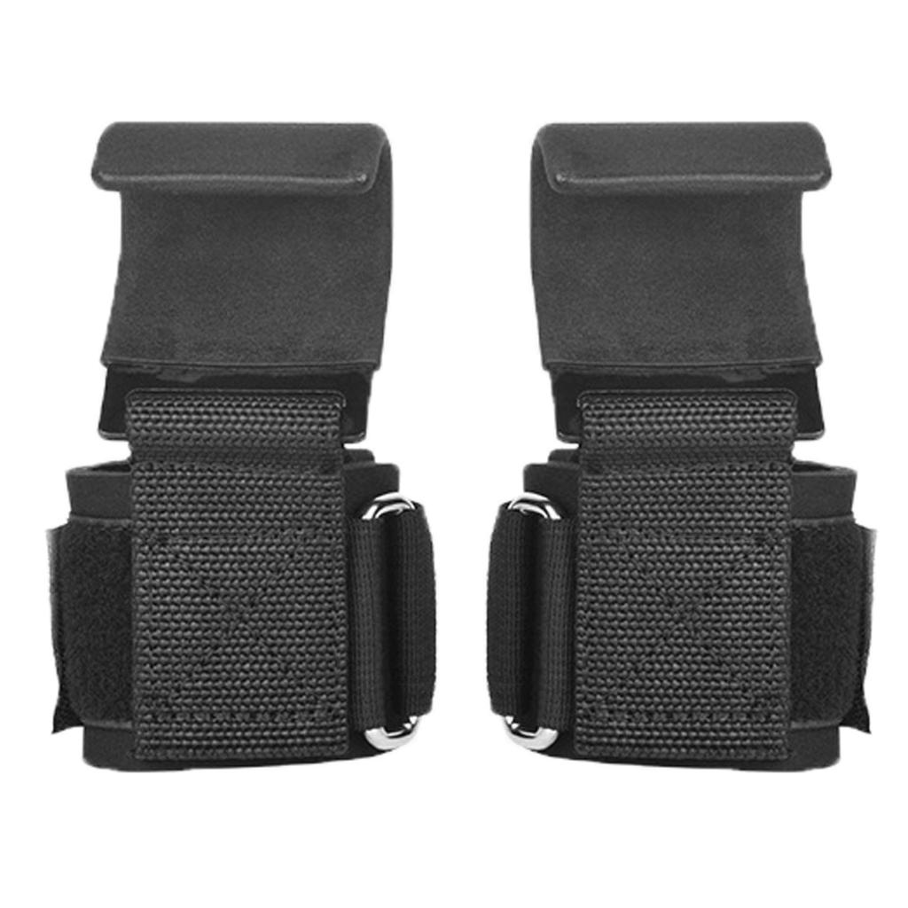 Women Mens Weight Lifting Hooks Power Lifting Wrist Straps for Pull ups Weightlifting Strap Hooks for Home Gym Training Workout