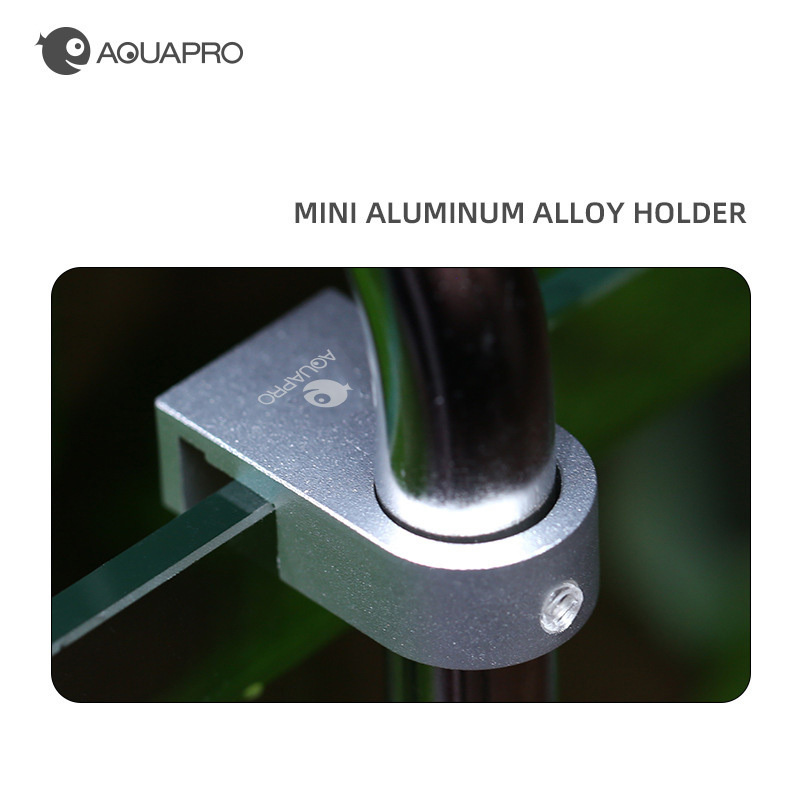 Aquarium Mini Aluminum Alloy Holder Fixing Bracket Aquatic Fish Plant Tank Feeding Clamps Water Tube Filters Accessories Foam