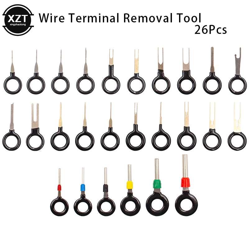 Car Terminal Removal Tools Car Electrical Wiring Crimp Connector Pin Extractor Kit Auto Car Repair Hand Tool Plug Key