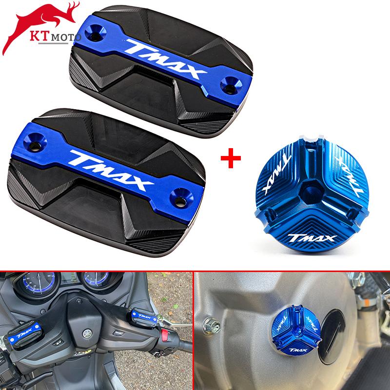 TMAX Accessories Motorcycle Brake Fluid Cap Master Cylinder Reservoir Cover For YAMAHA TMAX 530 500 560 TMax530 SX DX TECH MAX