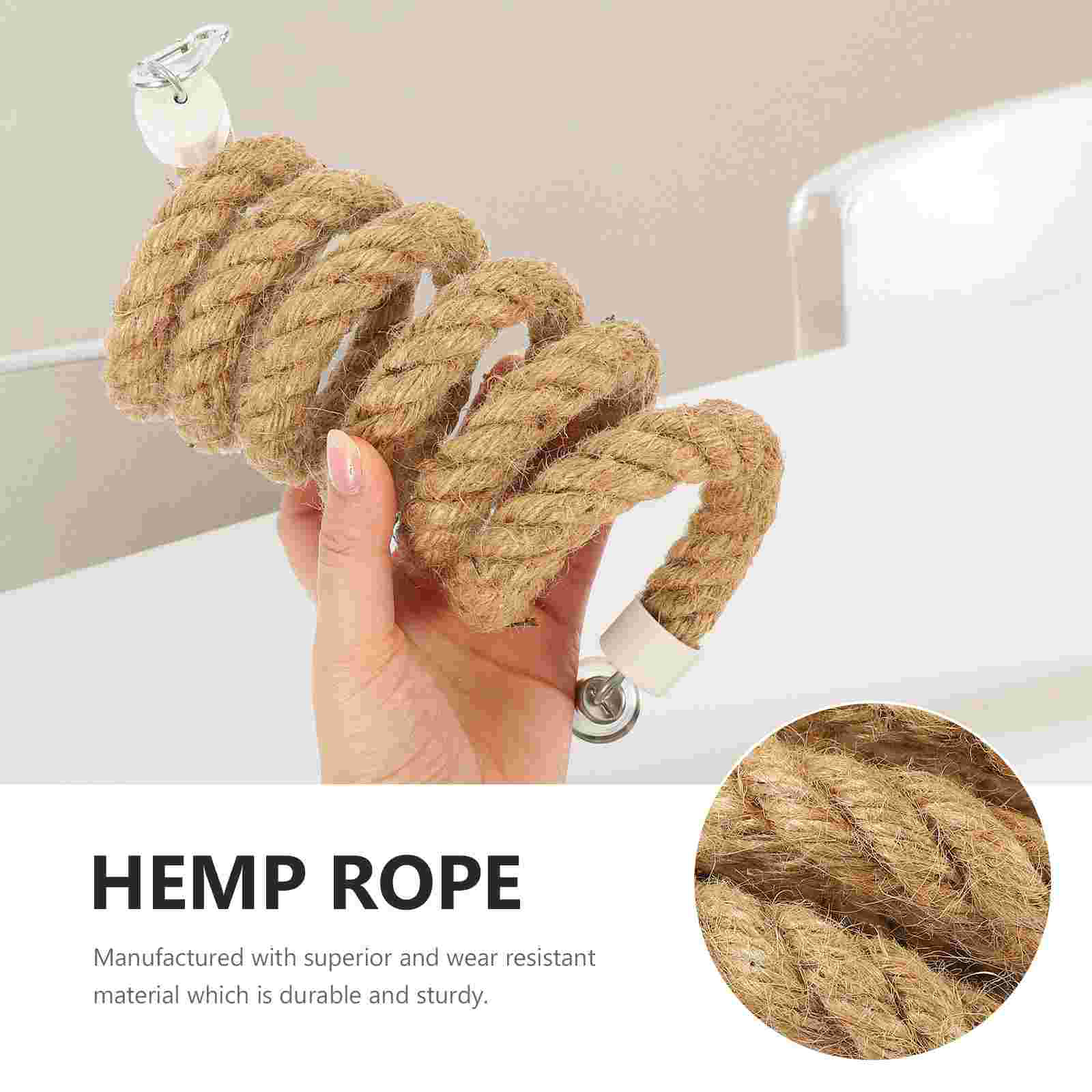 Climbing Rope Toy Parrot Bell Bird Perch Accessories Plaything Parakeet Toys for Cage Swing Stand