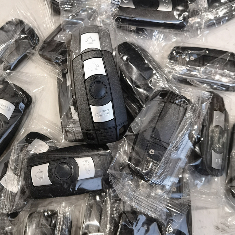 Cas3 Cas3+ Remote Car Key Shell Case Smart Fob Cover With Logo For BMW 1 3 5 6 Series E90 E91 E92 E93 E60 KR55WK49147