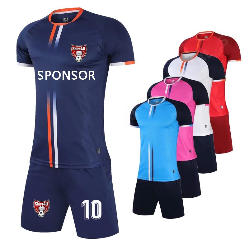 2023 Custom Soccer Jersey Set for Men Kids Personalized Custom Boy Soccer Jersey Set 2 Piece Team Club Training Football Uniform
