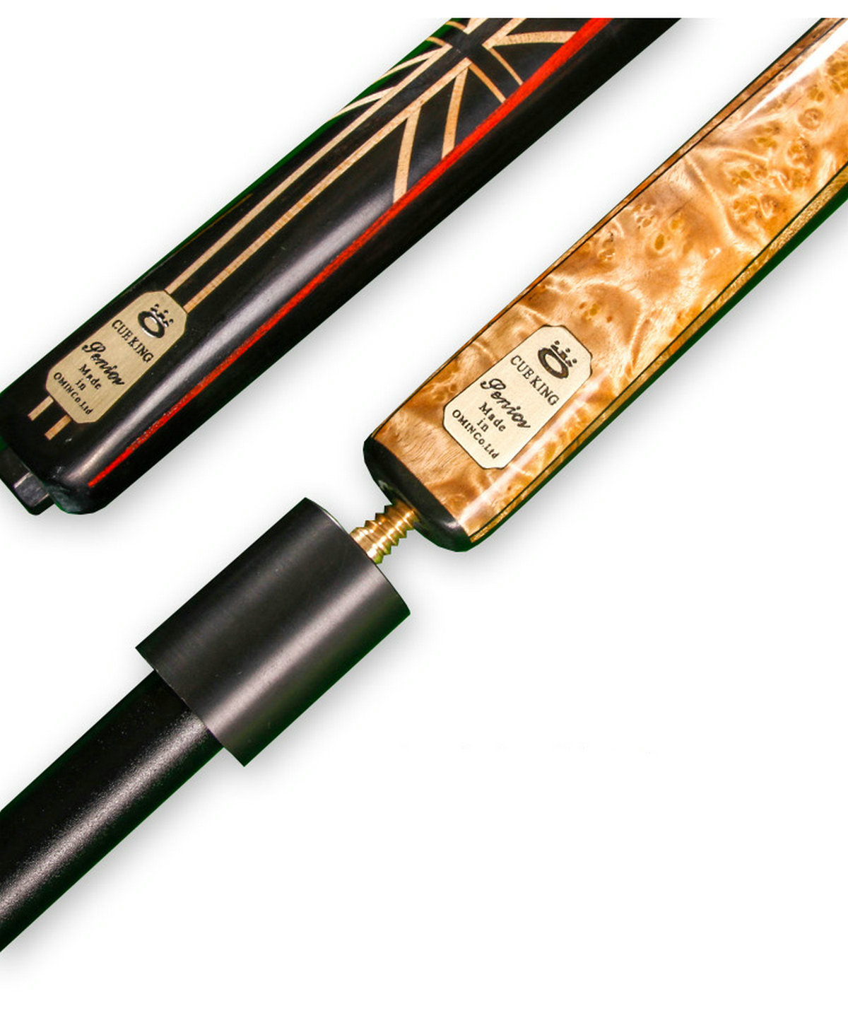 OMIN 57" 3/4 Evolutionist Snooker Billiard Pool Cue Stick 9.5mm/11.5mm + Extender+ Case Holder