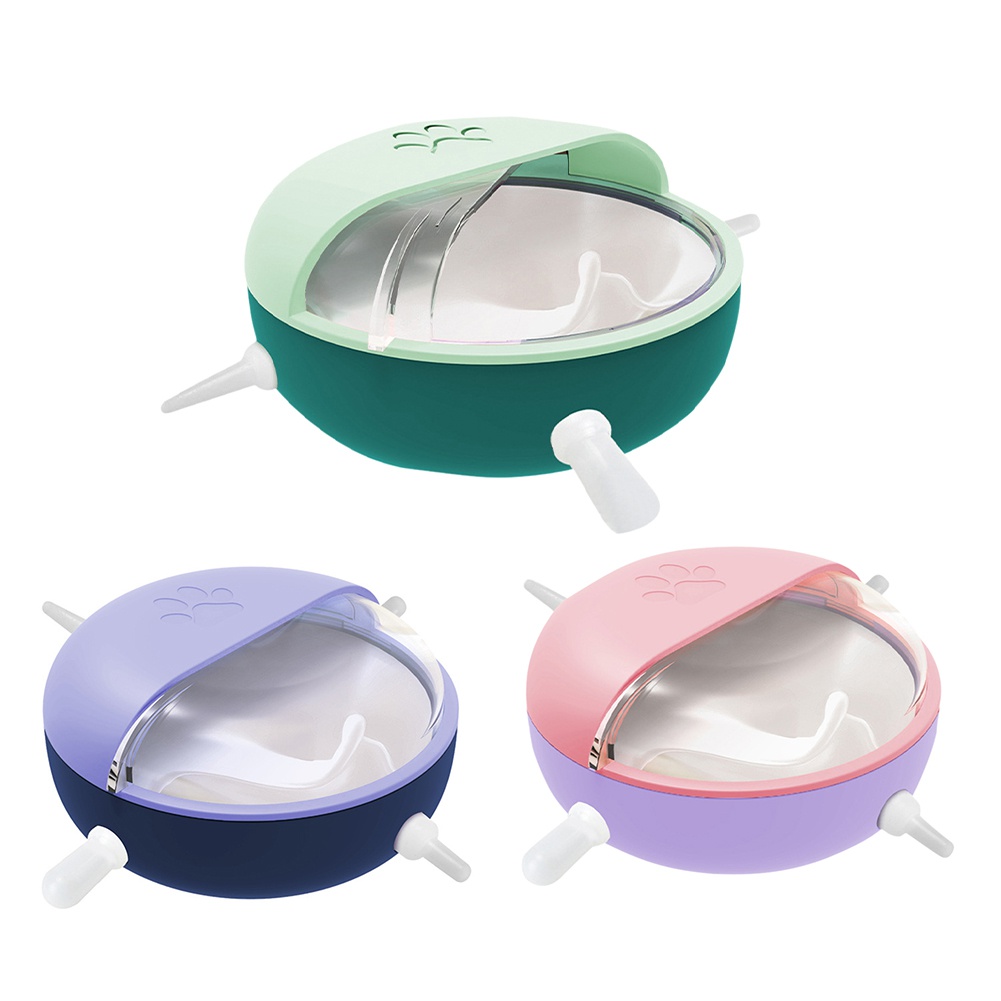 free shipping Kitten Milk Feeder Sets Nipple Puppy Bottles with 4 Nipples Silicone Nursing Cats Food Dispenser Newborn Pet Accessories
