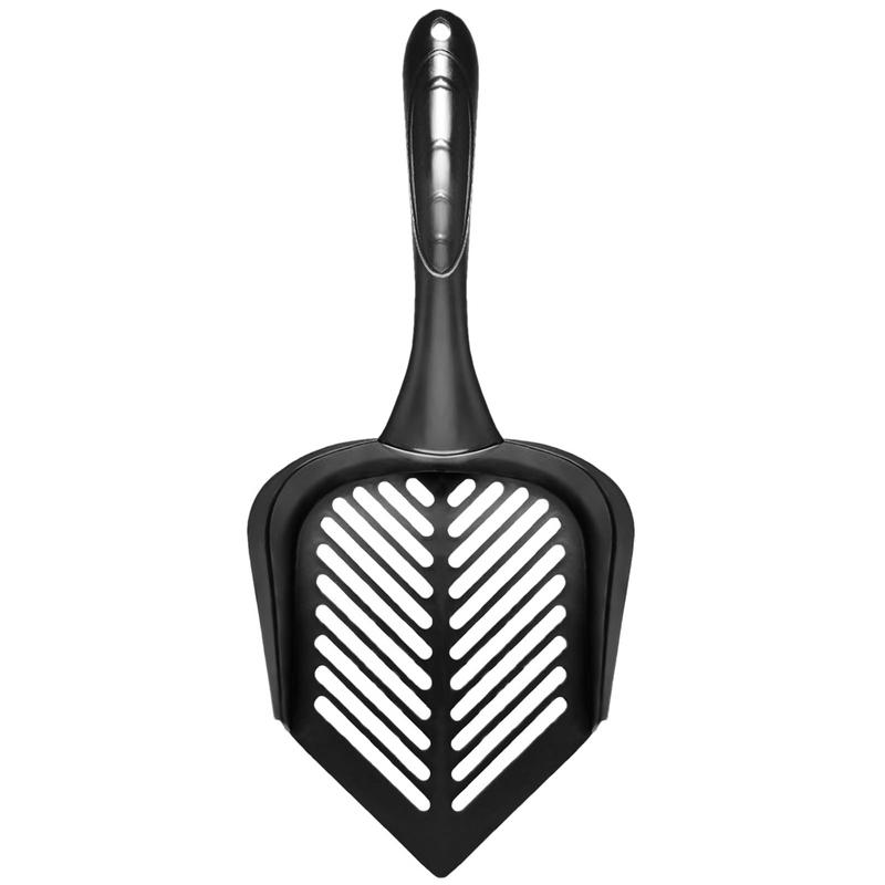 Cat Litter Box Scooper Poop Shovel Litter Scooper With Non-Slip Handle Heavy Duty Cat Poop Tool And Little Sifter Scoop For