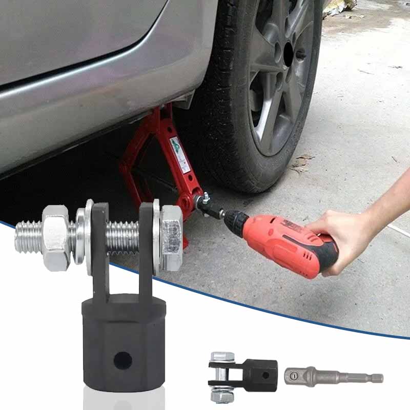 Scissor Jack Drill Adapter 1/2 Inch Automotive Scissor Jack Adapter for Drive Impact Wrench RV Trailer Leveling Jack Adapter