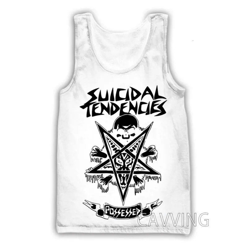 CAVVING 3D Printed Suicidal Tendencies BAND Tank Tops Harajuku Vest Summer Undershirt Shirts Streetwear for Menwomen 240626