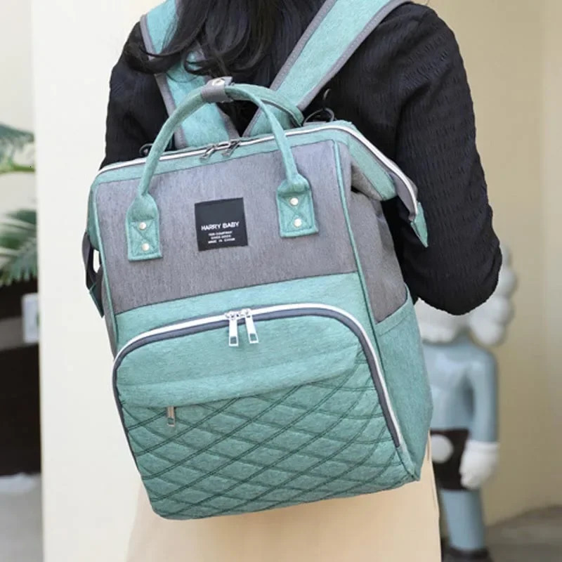 Mommy Diaper Bags Baby Stroller Hanging Bag Mother Large Capacity Nappy Backpacks with Changing Mat Convenient Nursing 240624