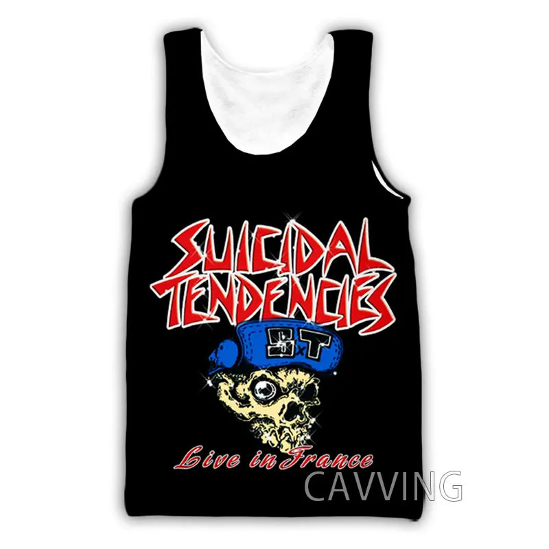 CAVVING 3D Printed Suicidal Tendencies BAND Tank Tops Harajuku Vest Summer Undershirt Shirts Streetwear for Menwomen 240626