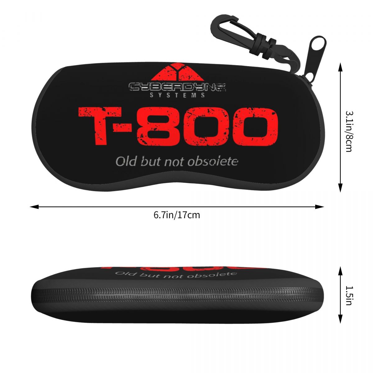 Terminator T800 Horizontal Glasses Case Film Reading Classic Sunglasses Pouch Personalized Male Female Eyewear Storage