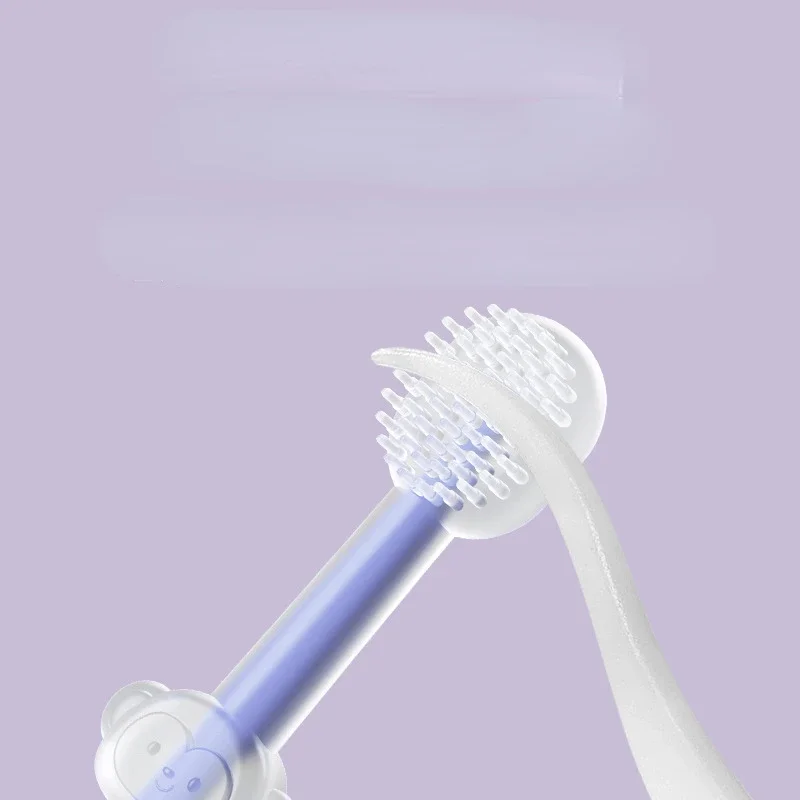 3pcs/set Pet Toothbrush Purple Cat Silica Gel Brush Clear Up Bad Breath Tartar Teeth Care Dog Cat Cleaning Mouth Dogs Supplies