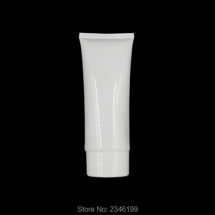 100ML 100g Flat White Cosmetic Soft Tube BB CC Container, Shampoo Sunscreen Hand Cream Bottle Ointment Tube 50pcs/Lot