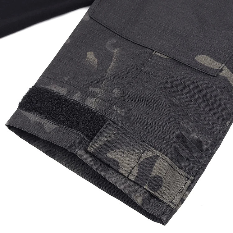 Men Outdoor Shirt Tactical Military Combat Shirts T Long Sleeve Camo Paintball Pad 8XL Hunting Clothes 240620