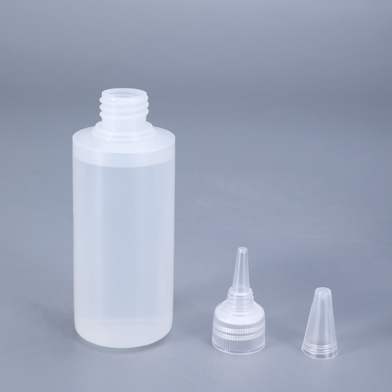 100ml Round Plastic Bottle for Nail Gel Empty Squeeze HDPE container for Glue Liquid ink Refillable Bottle 100PCS