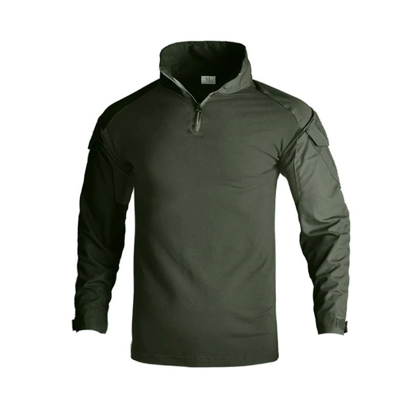 Men Outdoor Shirt Tactical Military Combat Shirts T Long Sleeve Camo Paintball Pad 8XL Hunting Clothes 240620