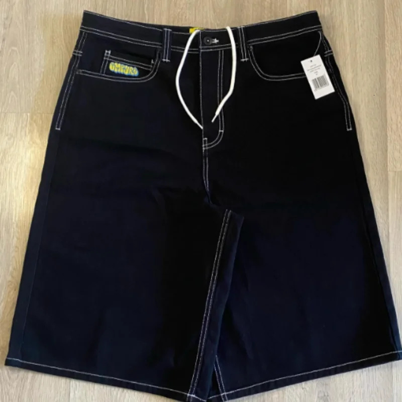 American High Street Cartoon Graphic Embroidery Baggy Jeans Waist Wide Leg Trouser Hip Hop Harajuku Big Boy Y2k Streetwear 240626