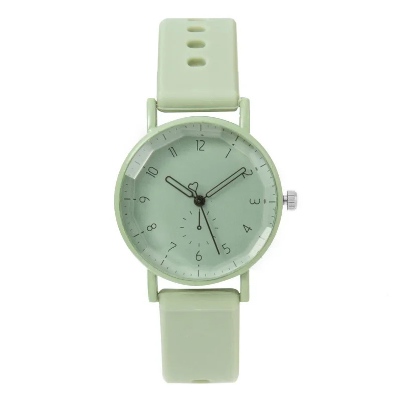 Women Watch Fashion Silicone Strap Quartz Student Sports Wristwatch Relojes Para Mujer Drop Clock 240626