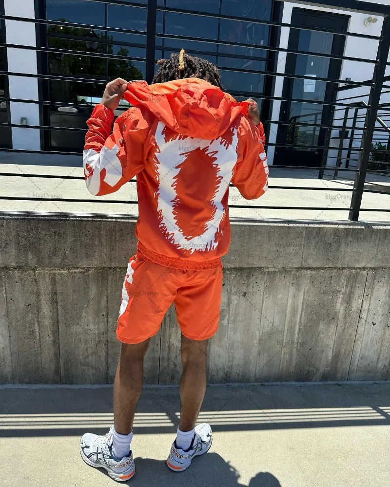 American High Street Fashion Retro Letter Printed Zipper Sweatshirt Women Y2k Hip Hop Rock Loose Versatile Oversized Hoodie Men 240627