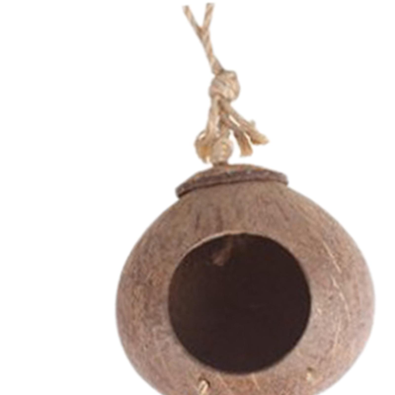 Coconut Bird Nest Birdhouse Small Animals House for Finches Parrot Budgies