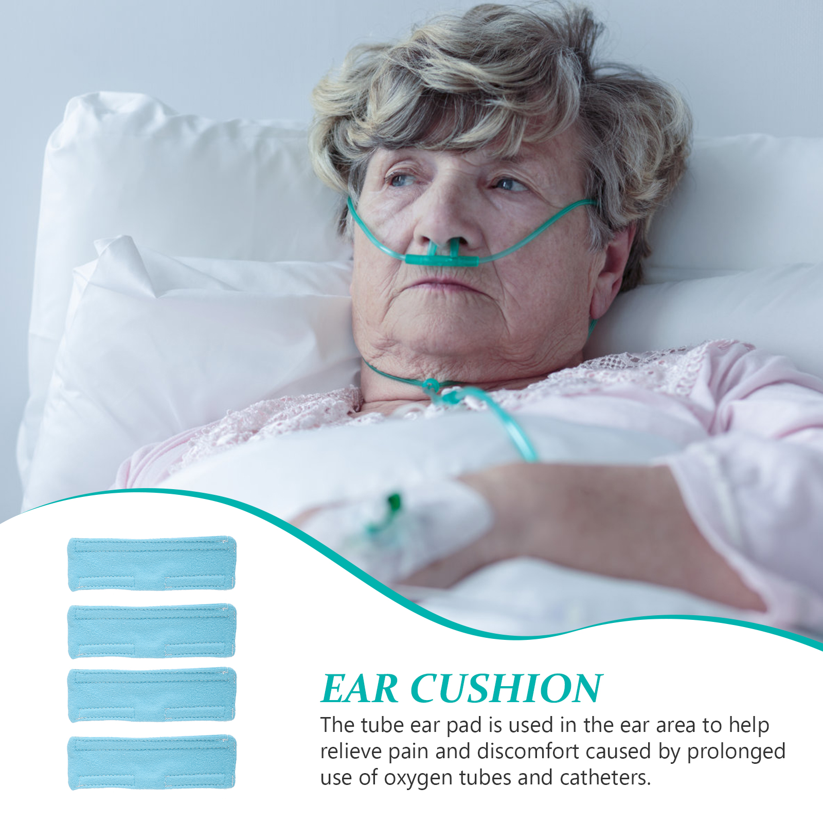 Cannula Ear Covers Ear Cushions for Oxygen Tubing Earloop Ear Protector Headgear Strap Cover Cannula Ear Support