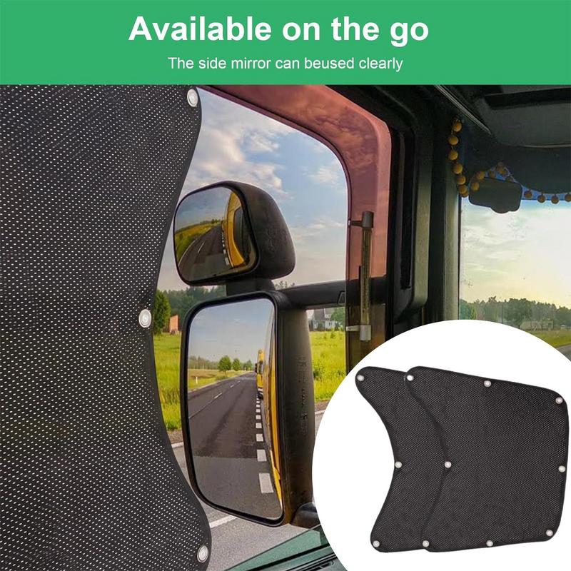 Auto Side Window Shade For Semi Truck Excellent Visibility Wide Usage Side Automotive Window Sunscreen Interior UV Protection