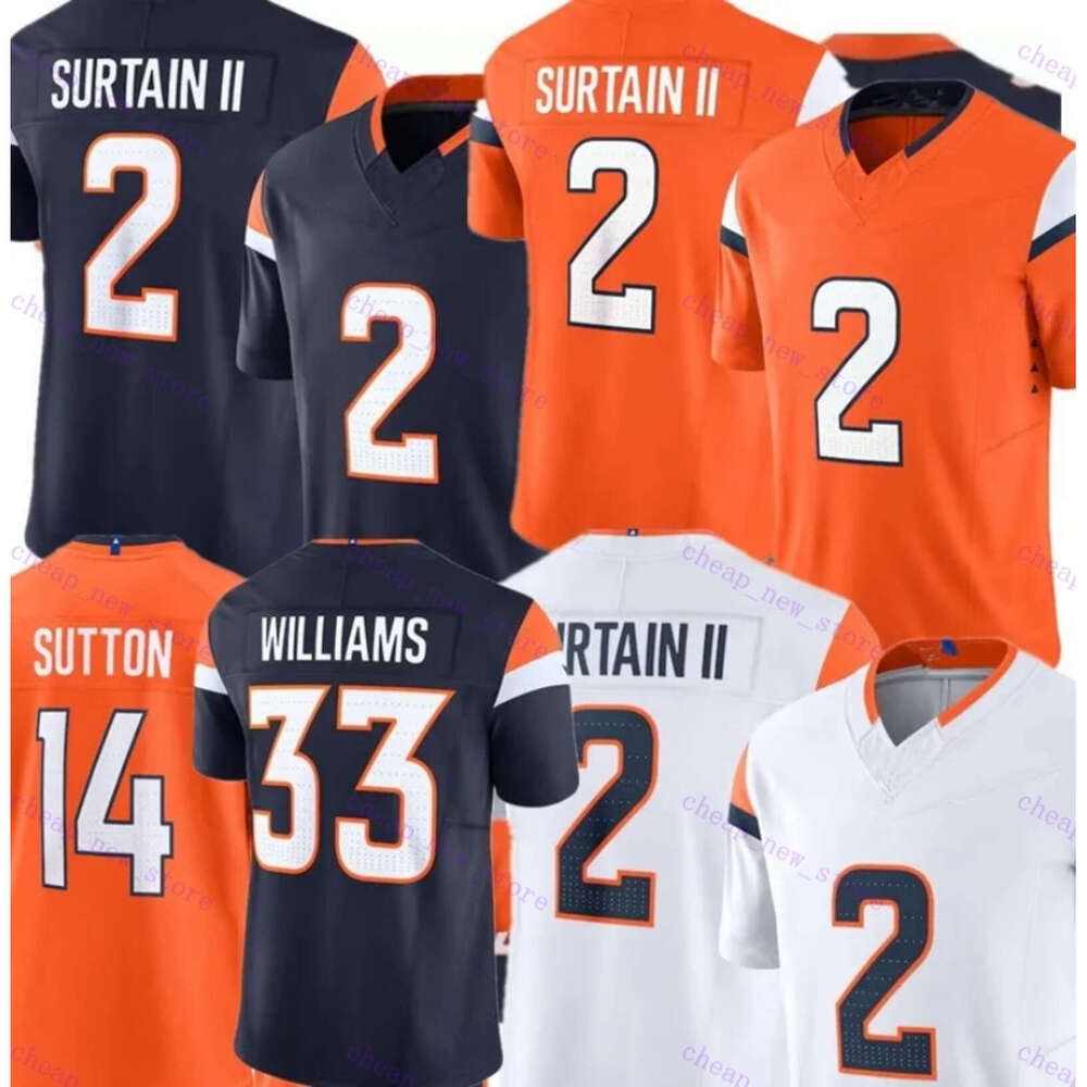Peyton Manning Patrick Surtain II Football Javonte Williams John Elway Courtland Sutton Marvin Mims Jr Riley Moss Alex Singleton Quinn Meinerz Bo Nix