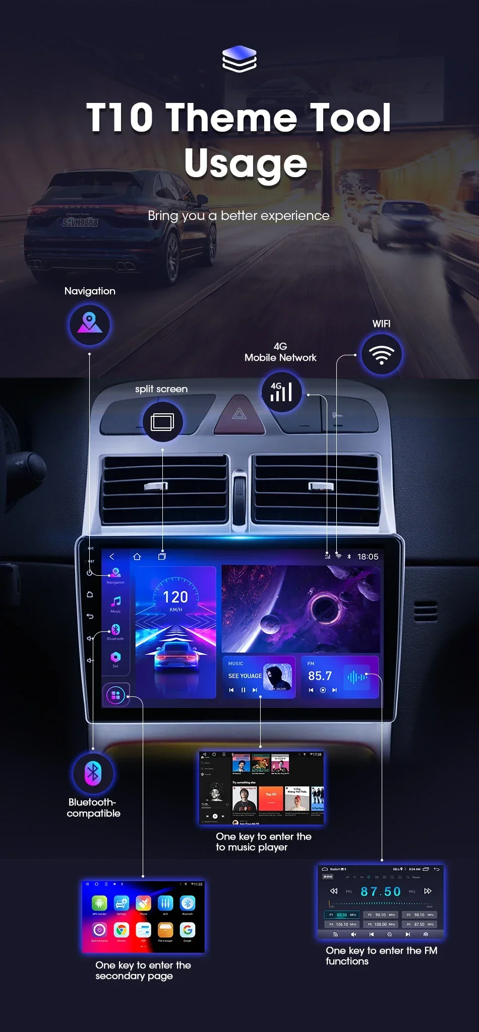 JMCQ 9" Android 12 For Peugeot 307 307CC 307SW 2002 2003 - 2012 2013 Car Radio 2Din Multimedia Player Head Unit Navi GPS Carplay