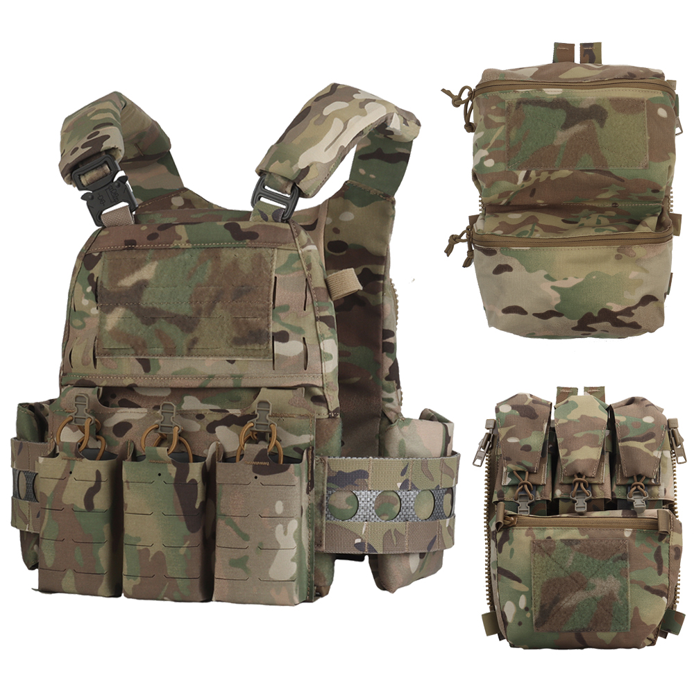 Tactical Vest Ferro FCPC V5 Plate Carrier MOLLE Hunting Military Vest Back Panel Supplement Pouch Airsoft Shooting Body Armor