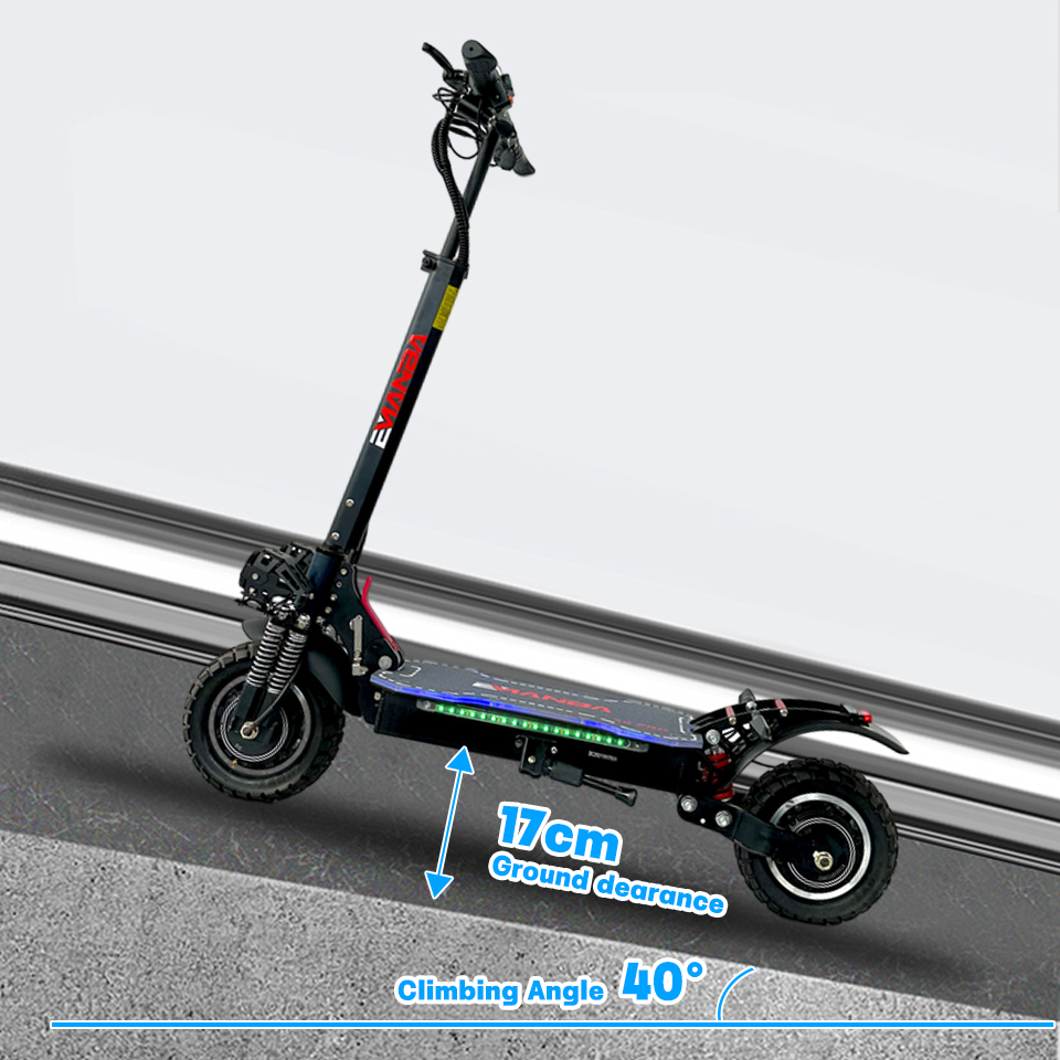 7Days Delivery 2400W 48V 21AH Dual Motor Wheel 10 Inch Maximum Kilometers 60-70KM Brake Folded Electric Scooter