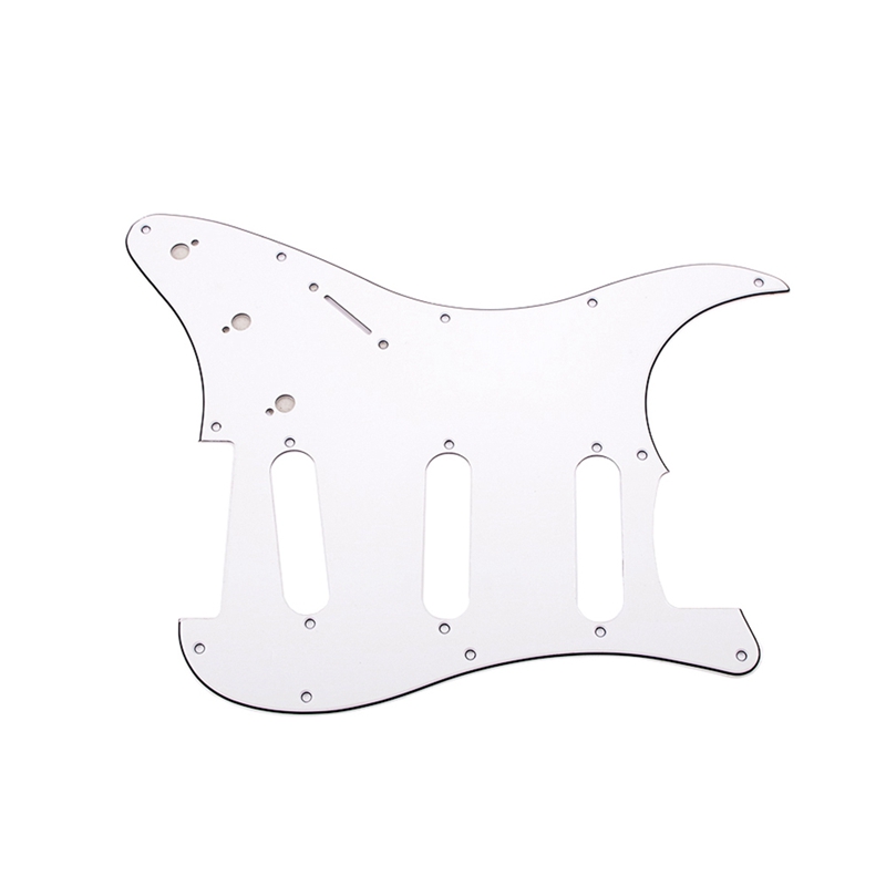 11 Holes Electric Guitar Pickguard SSS Guitar Scratch Plate & Screws For ST Style Guitar Parts Replacement