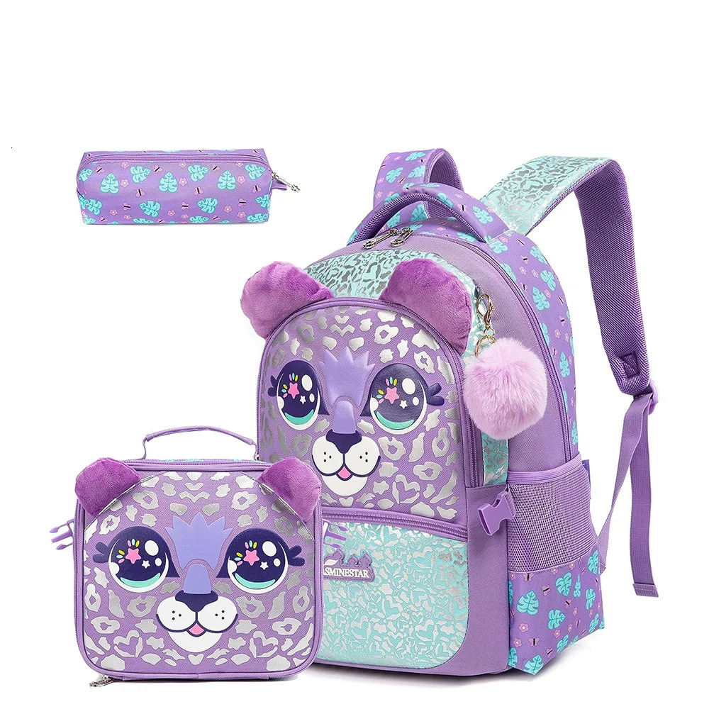 Kids Backpacks for Girls School Bag with Lunch Box School Backpack for Girls Set Cute Bookbag for Kindergarten 240621