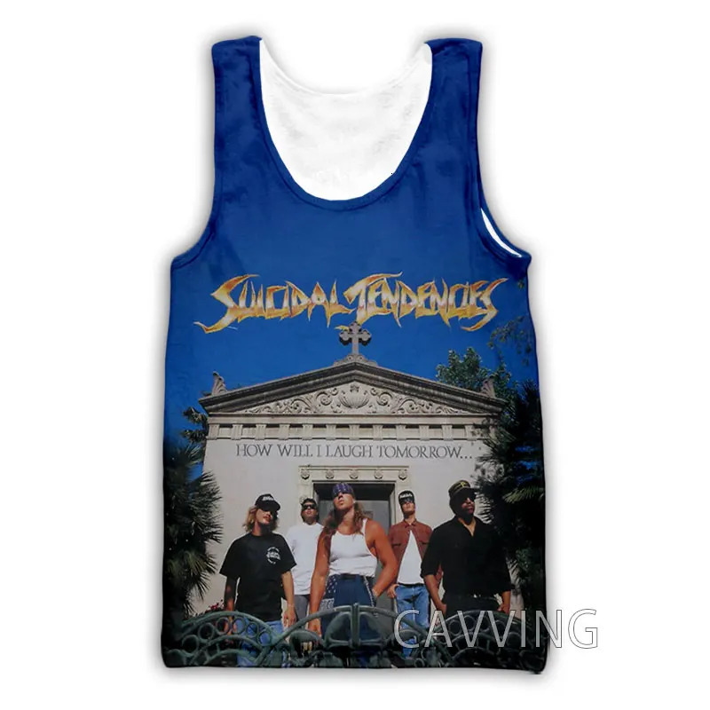 CAVVING 3D Printed Suicidal Tendencies BAND Tank Tops Harajuku Vest Summer Undershirt Shirts Streetwear for Menwomen 240626