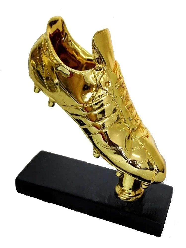 Golden Boot Award Resin Charms Football Match Soccer Fans Souvenir GOLD Plating Shoe Trophy Gift Home Office Decoration Model 240619 - view 6