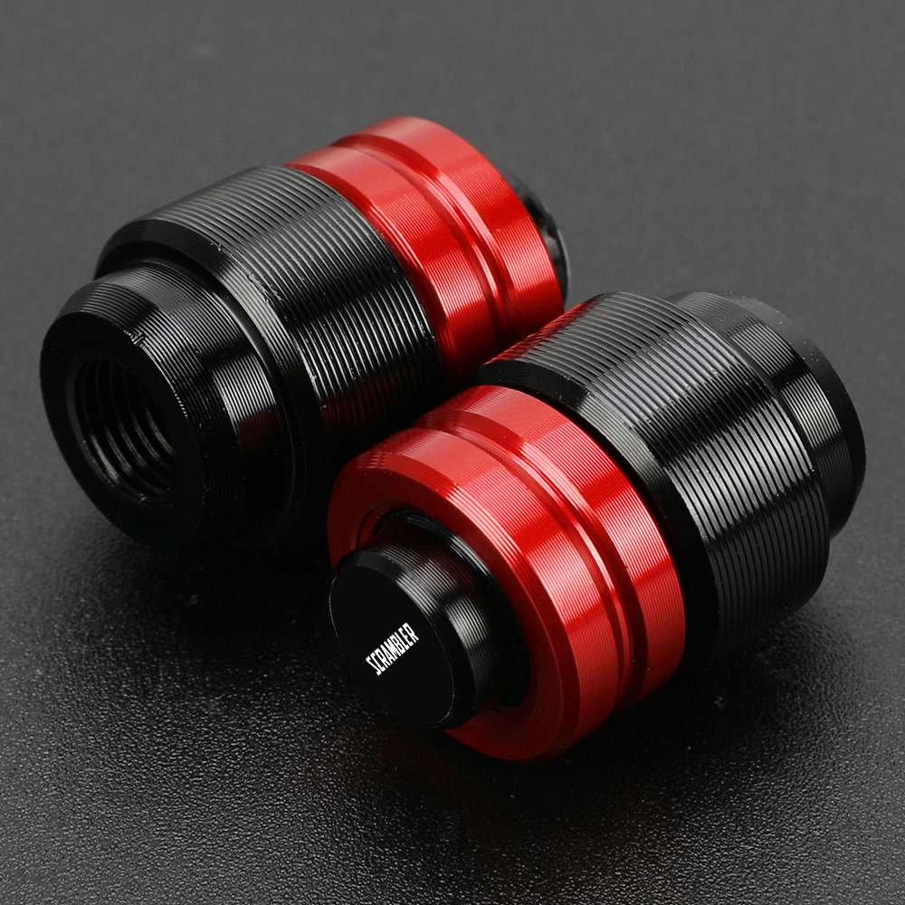 Rearview Mirror Plug Hole Screw Cap & Tire Valve Stem Caps Cover FOR DUCATI SCRAMBLER 400/CAFE RACER/CLASSIC/DESERT SLED/SIXTY2