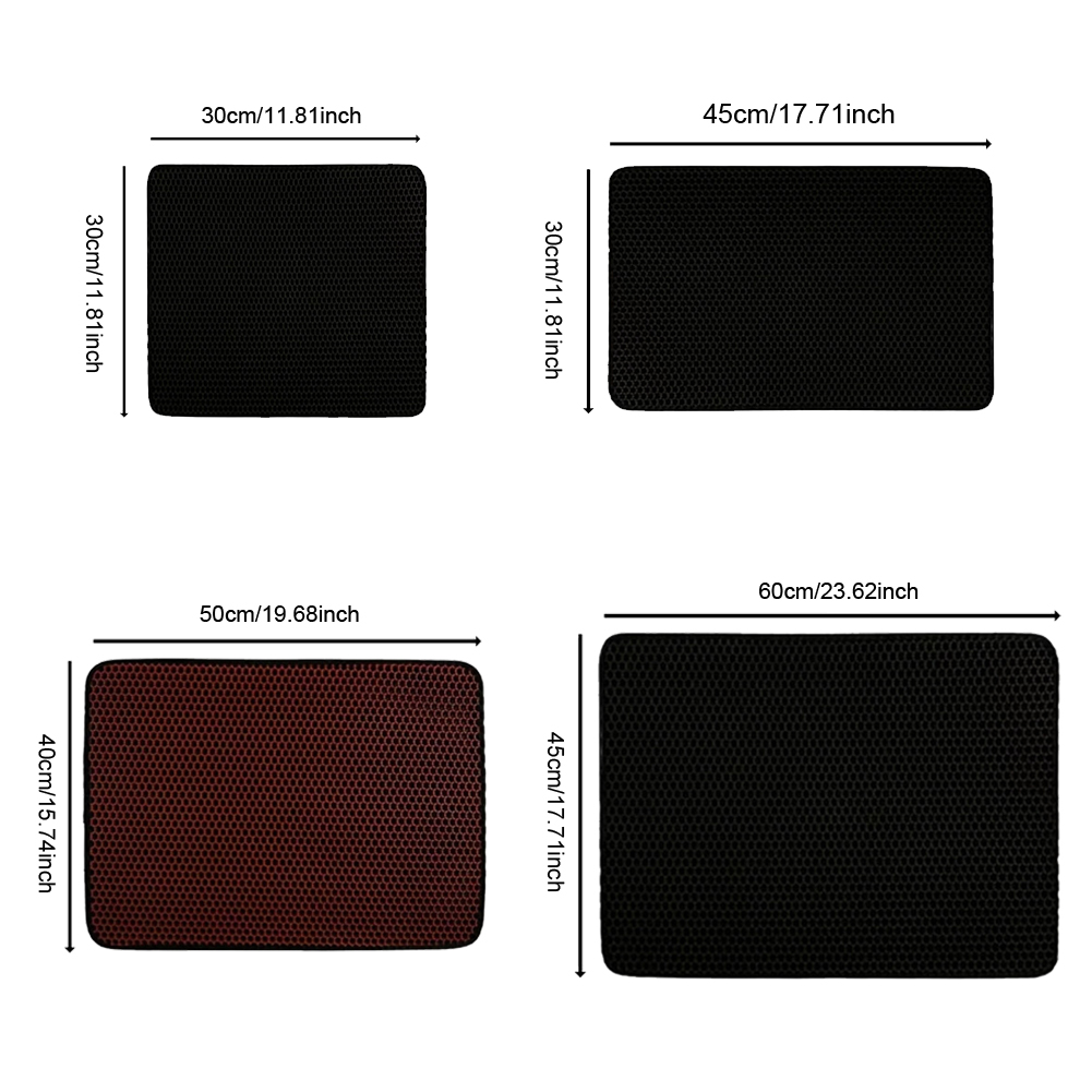 Cat Litter Mat Waterproof Double Layer Pet Litter Box Mat Pet Toilet Cat Mat Nonslip Sand Cat Washable Mat Pet Clean Pad Product