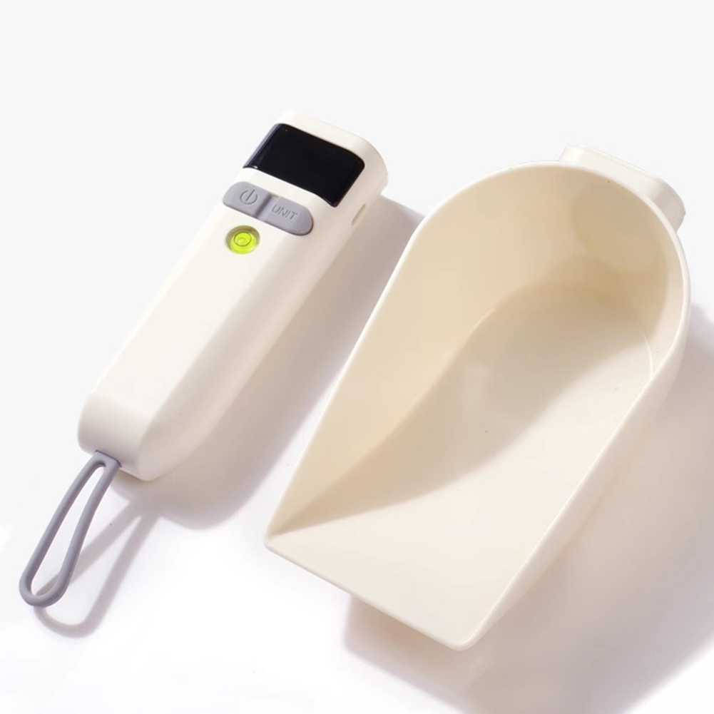 Pet Food Weighing Spoon Electronic Pet Food Scoop Weighing Digital Scale Spoon Dog Cat Food Measuring Cup Feeding Bowls