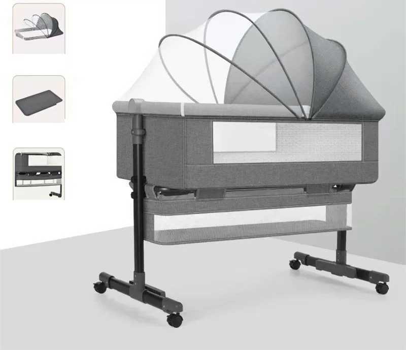 Baby Cribs Kids Cribs Baby Bed Wood Baby Furniture 4 in 1 Child Bed WX