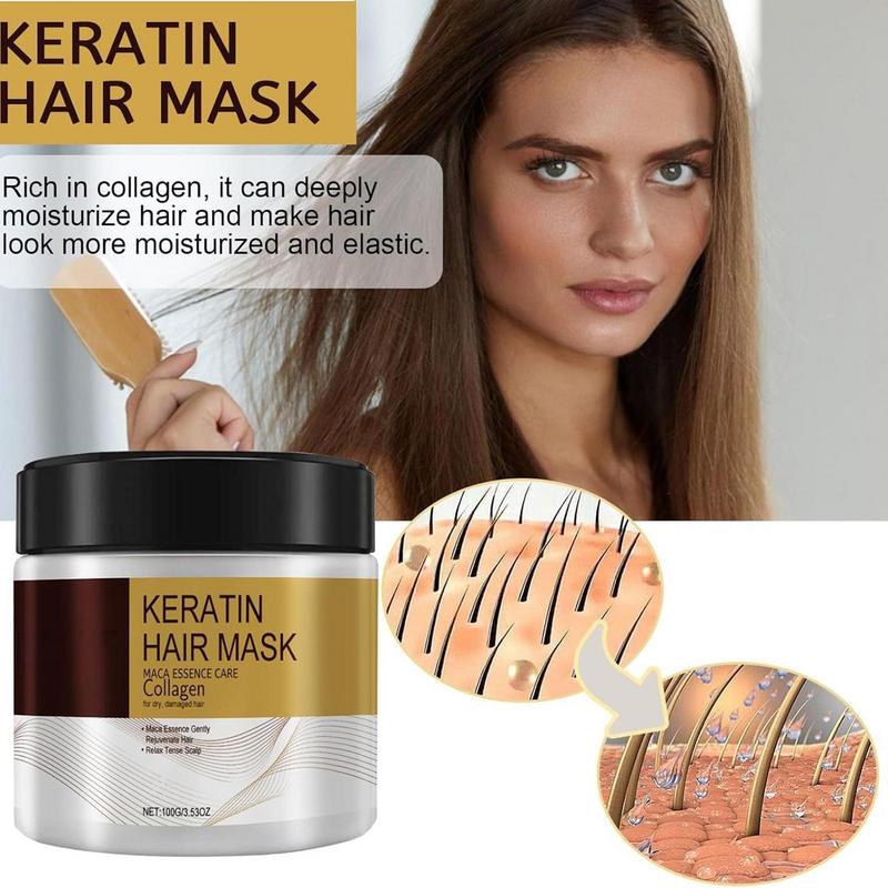 100g Moisturizing Hair Mask Deep Moisturizing Nourishing Repair Hair Mask Frizz Control Hair Conditioner for Damaged Hair