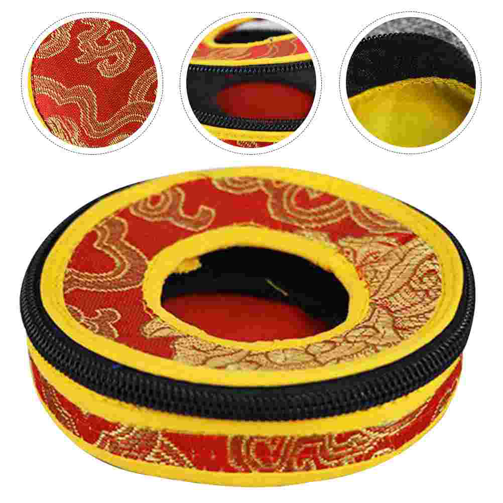 Storage Box Bell Ring Set Suitcase Tibetan Tingsha Bells Pouches for Meditation