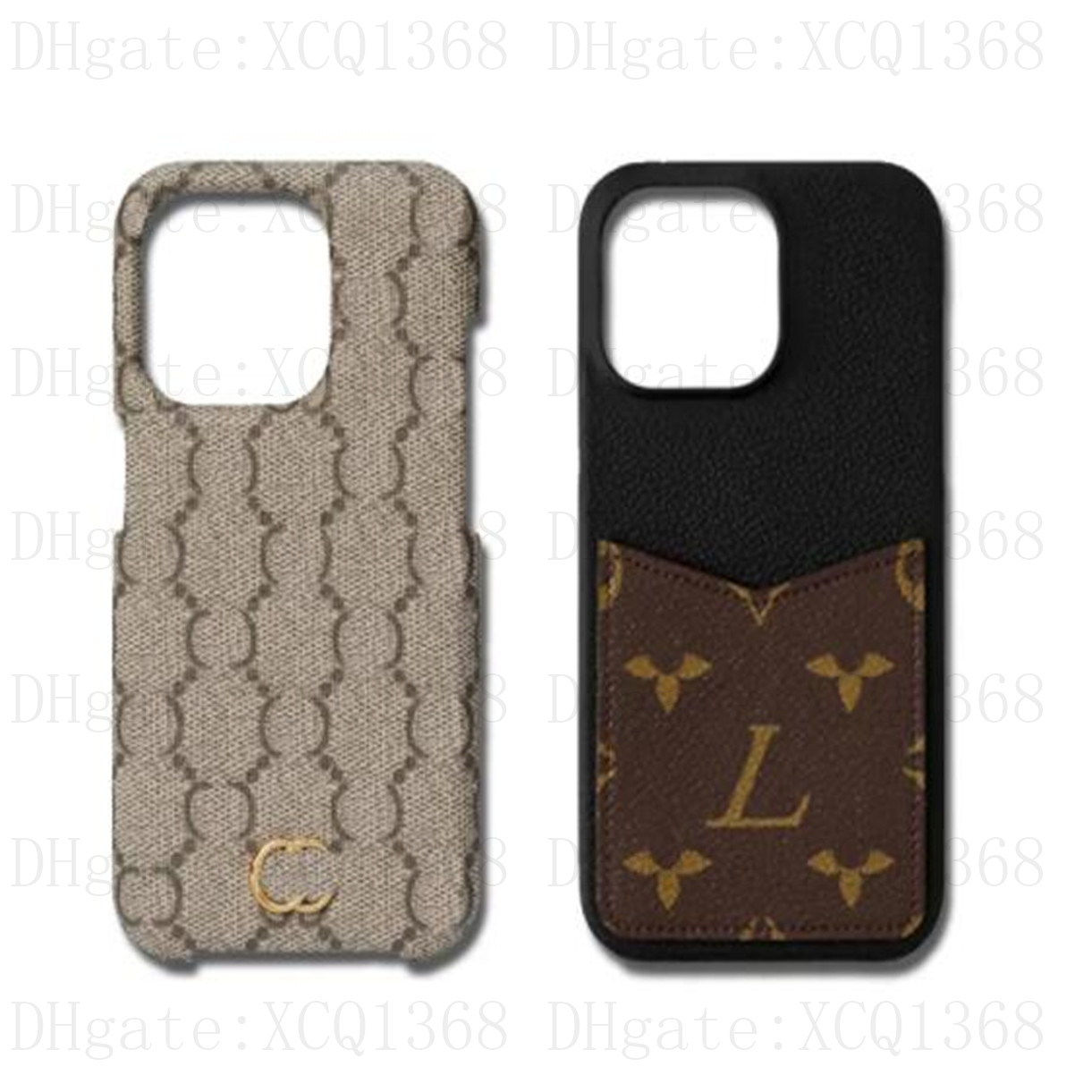 Phone Case Luxury iPhone Case with Card Holder for iPhone 18 17 16 15 Pro Max Cases 14 13 12 11 15 Plus Samsung S24 S23 S22 Cell Phone Cases Leather Mobile Cover Accessories