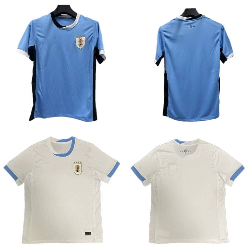 2024 Uruguay Soccer Jerseys Camiseta uruguaya D.NUNEZ E.CAVANI L.SUAREZ Football shirts kids kit G.DE ARRASCAETA F.VALVERDE R.ARAUJO Uniform