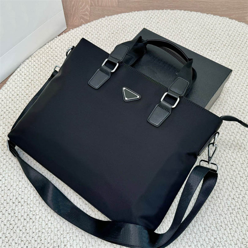 Designer Laptop Black Briefcase For Men Women Portable Simple Fashion Nylon Compute Bags Handbag Tote Bag