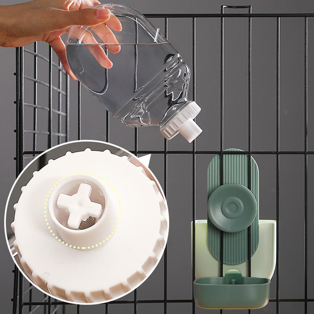 Cat Dog Automatic Feeder Water Fountain Pet Hanging Water Dispenser Pet Food Container Feeding Drinking Water Feeding Cage