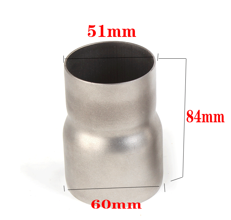 60mm 51mm Motorcycle Exhaust Pipe Muffler Interface Is Suitable