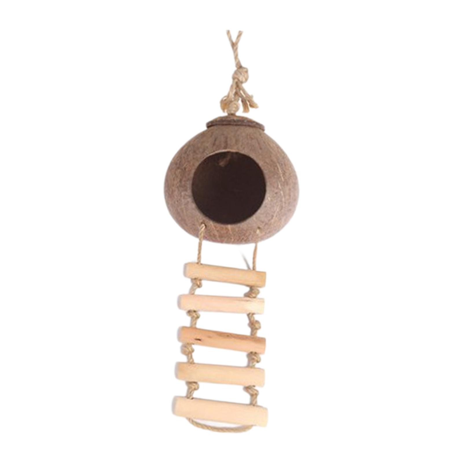 Coconut Bird Nest Birdhouse Small Animals House for Finches Parrot Budgies