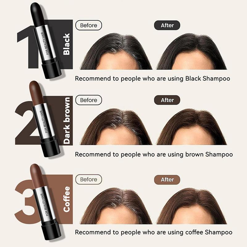 Hair Color Pen Temporary Hair Stick Touch-Up Dye Pen Waterproof Temporary Gray Concealer Cover Up Brush For Hair And Beard #W0