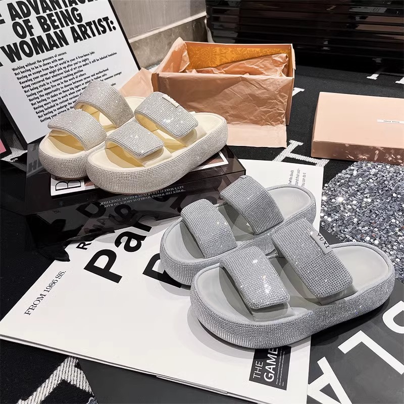 Luxury designer shoes in black and white GAI hot fashion plush slipper women outside summer comfort purple brown green couples thick-soled non-slip sl